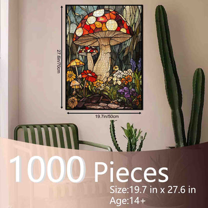 Colorful Forest Mushroom Jigsaw Puzzle