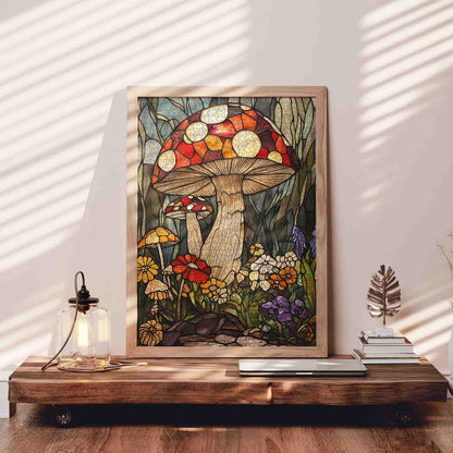Colorful Forest Mushroom Jigsaw Puzzle