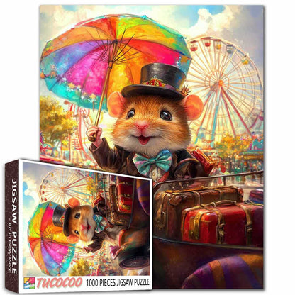 Colorful Mouse Adventure Jigsaw Puzzle
