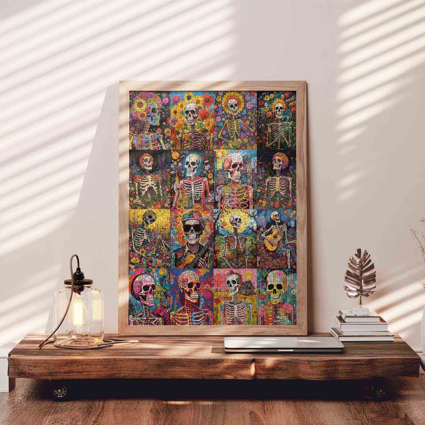 Colorful Skeleton Collage Jigsaw Puzzle