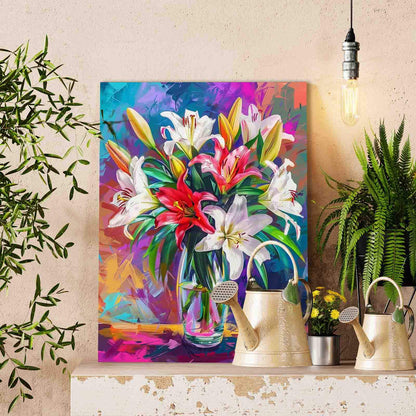 Colorful Lily Bouquet Paint by Numbers