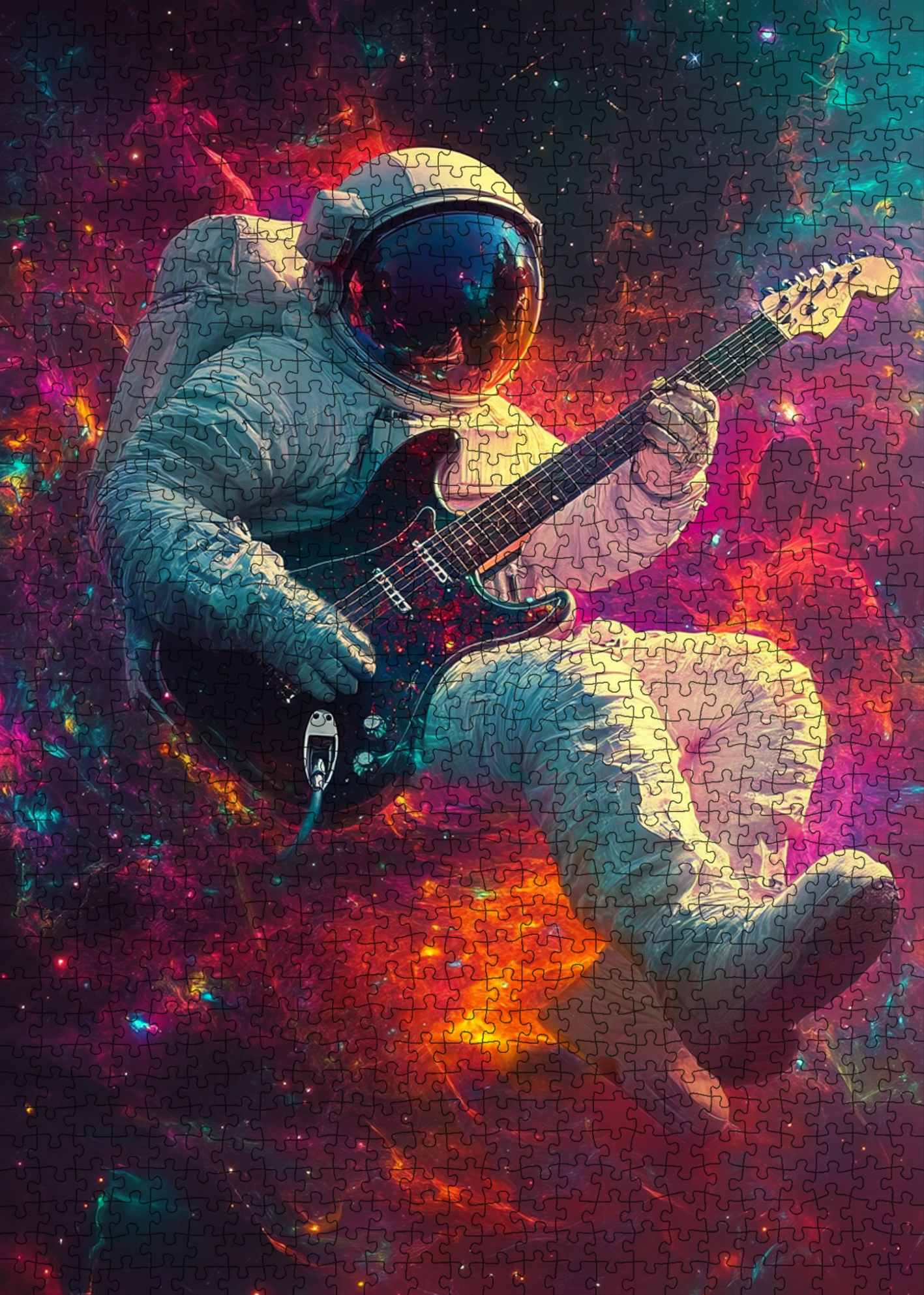 Cosmic Guitar Astronaut Jigsaw Puzzle