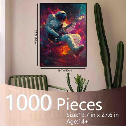 Cosmic Guitar Astronaut Jigsaw Puzzle