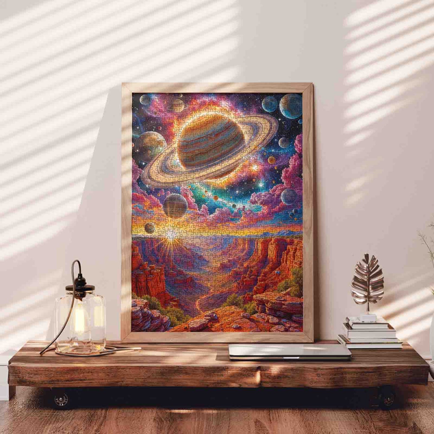 Cosmic Saturn Canyon Jigsaw Puzzle