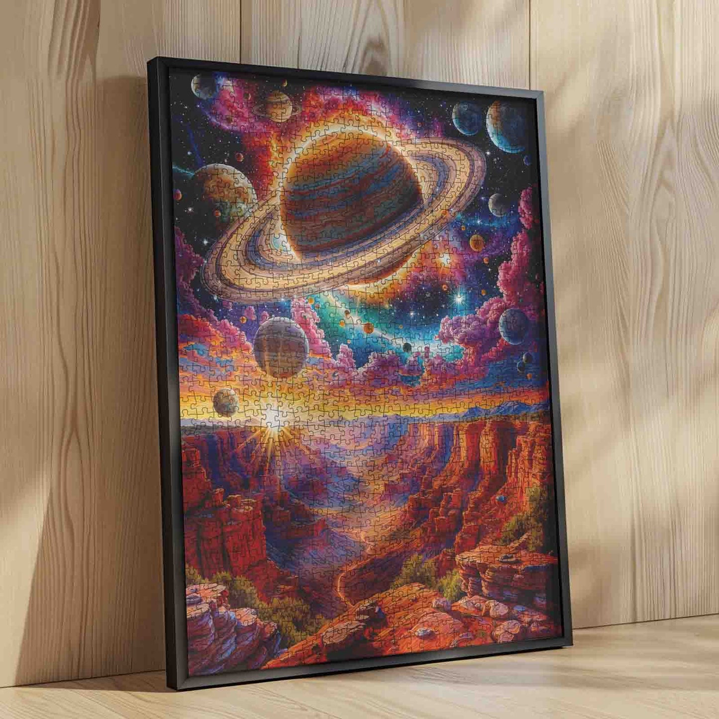 Cosmic Saturn Canyon Jigsaw Puzzle