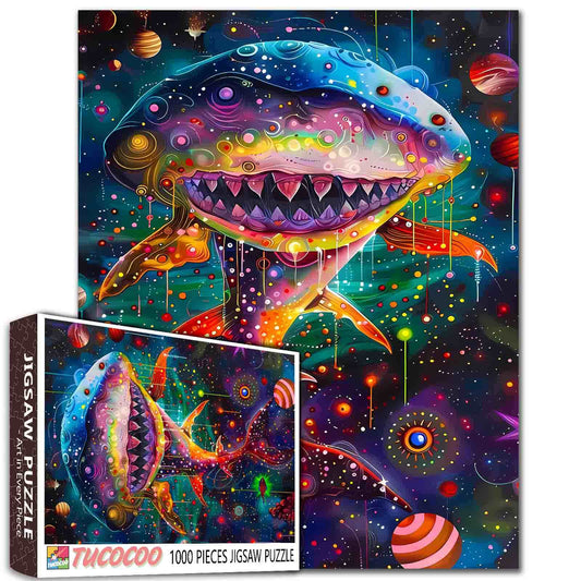 Cosmic Shark Jigsaw Puzzle