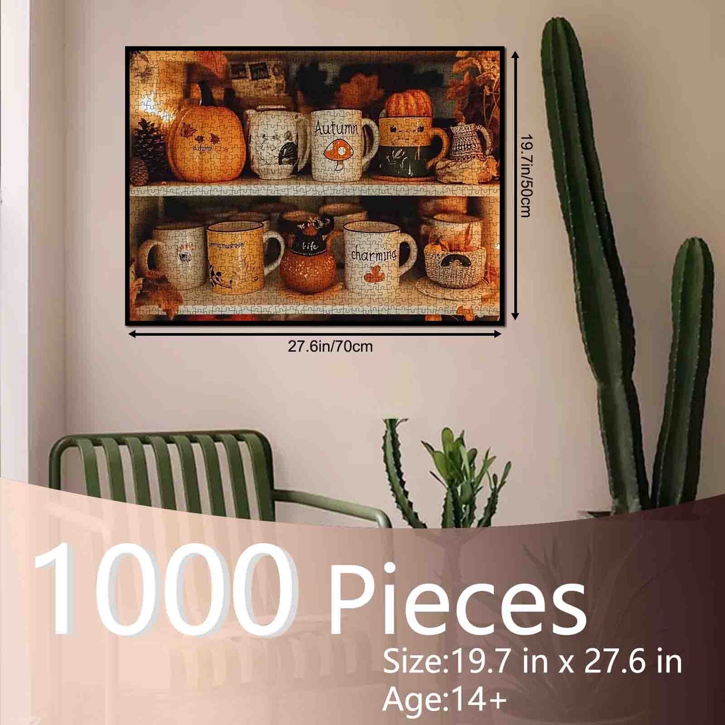 Cozy Autumn Mugs Collection Jigsaw Puzzle