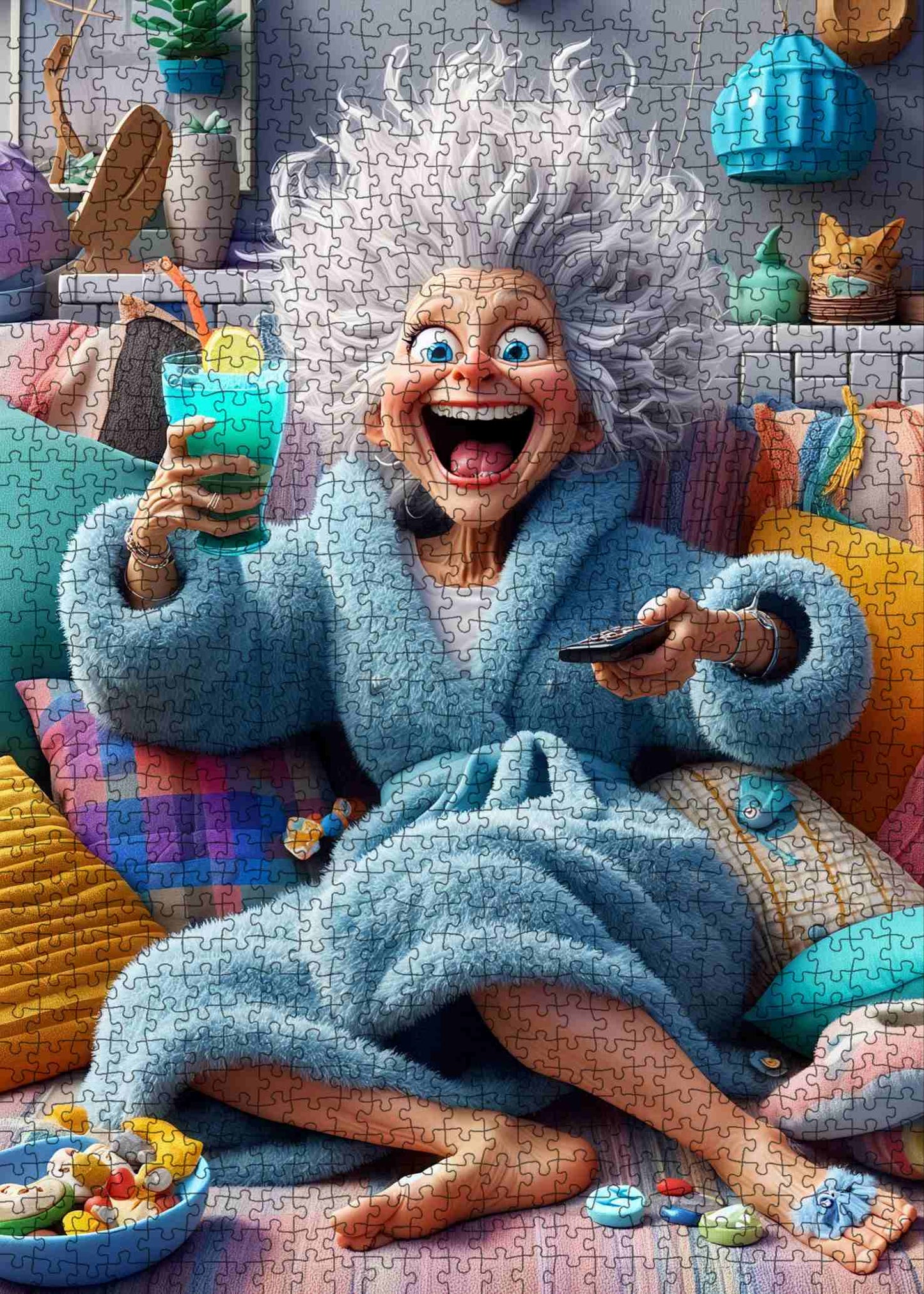 Cozy Chaos Granny Jigsaw Puzzle