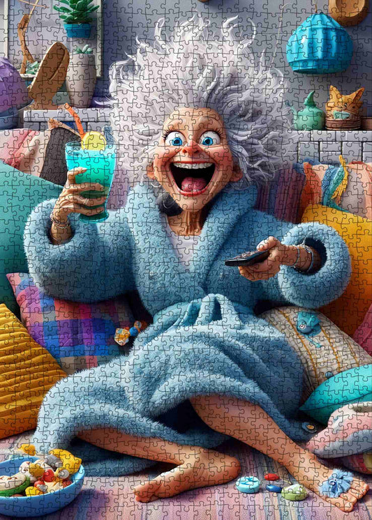 Cozy Chaos Granny Jigsaw Puzzle