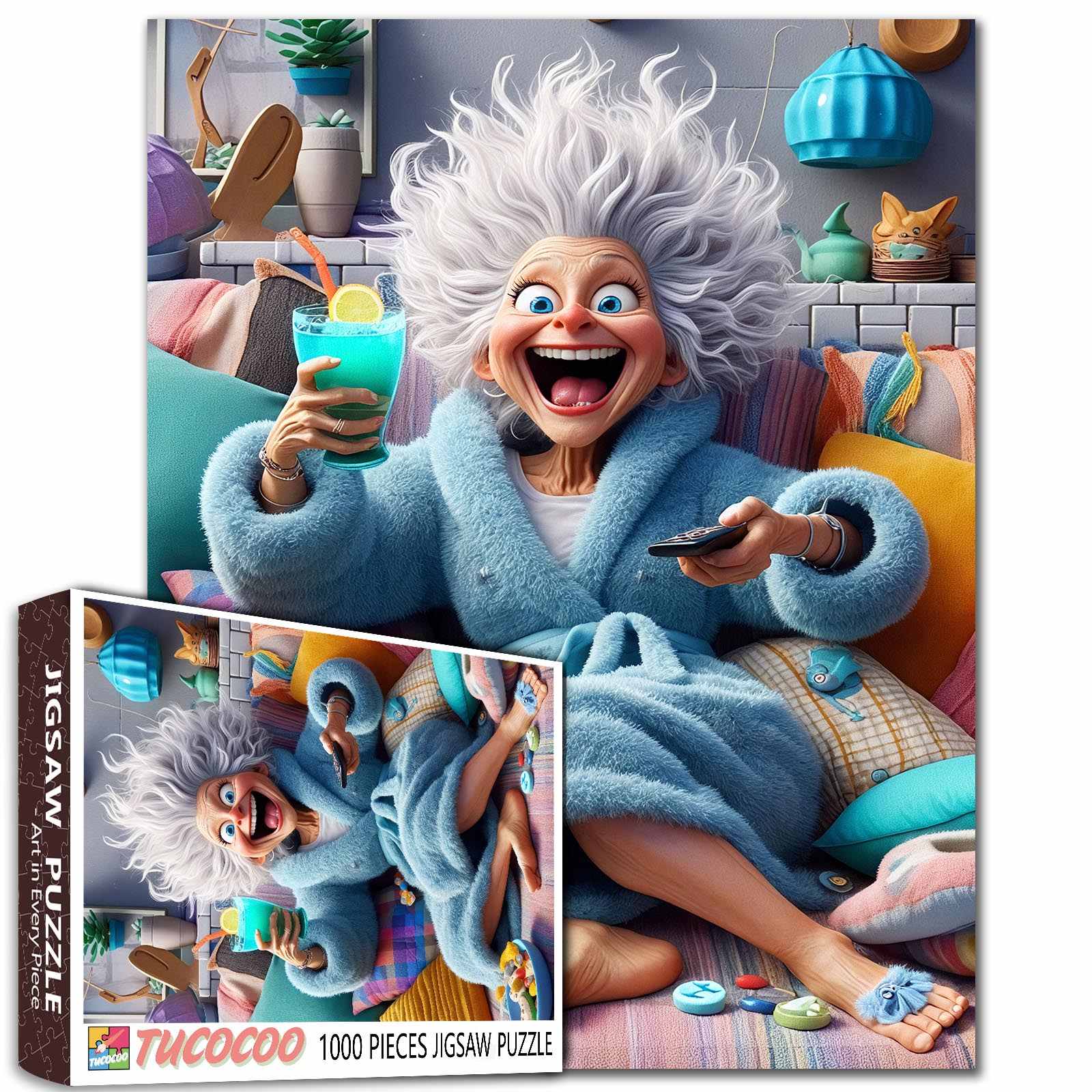 Cozy Chaos Granny Jigsaw Puzzle