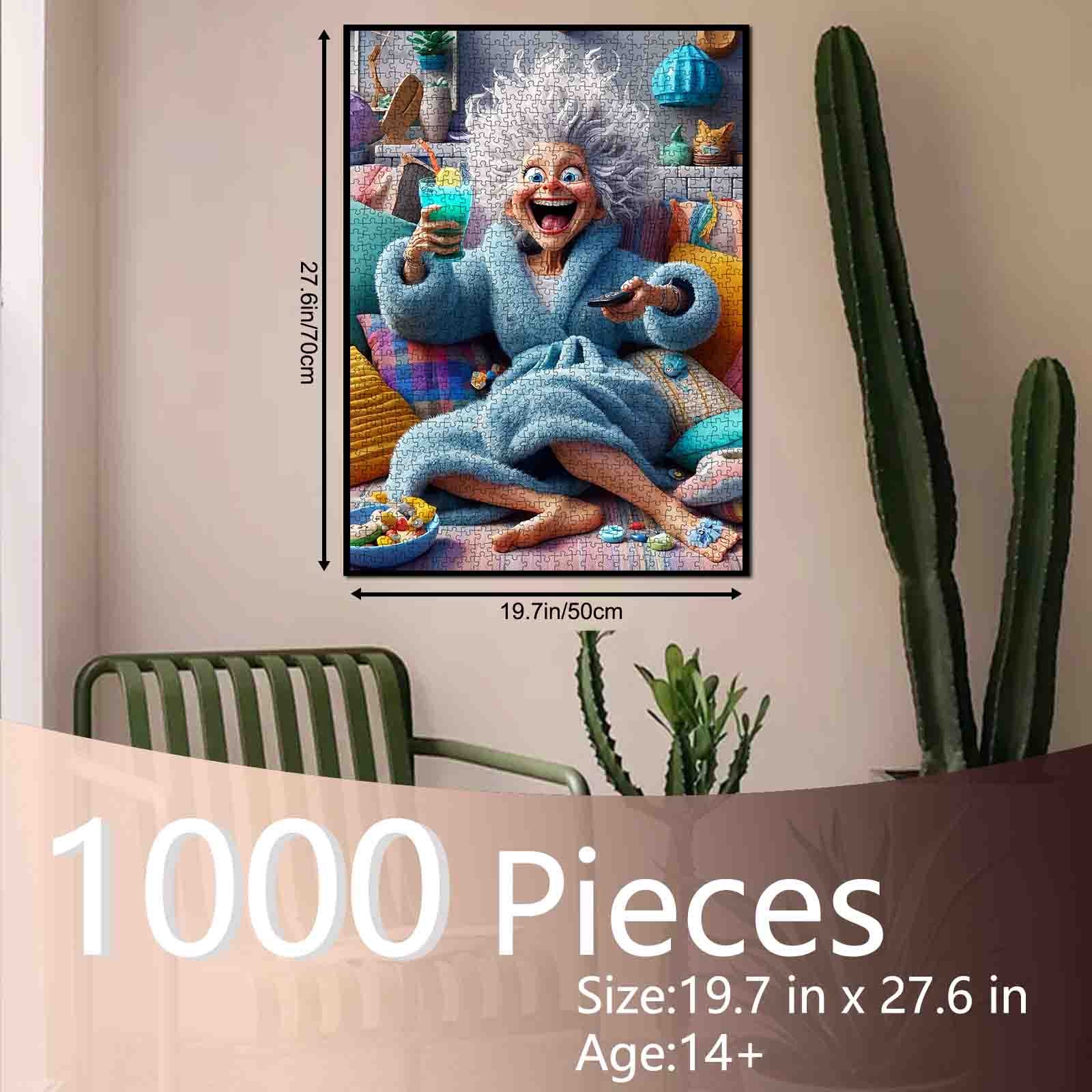 Cozy Chaos Granny Jigsaw Puzzle