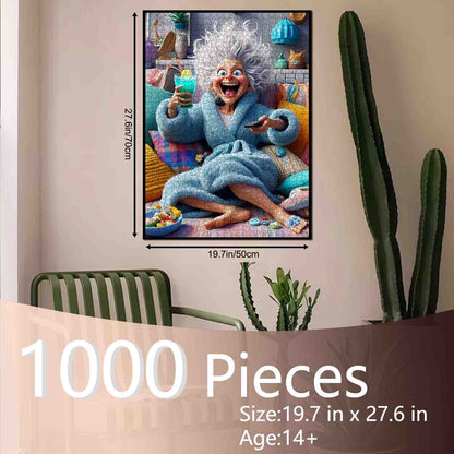 Cozy Chaos Granny Jigsaw Puzzle