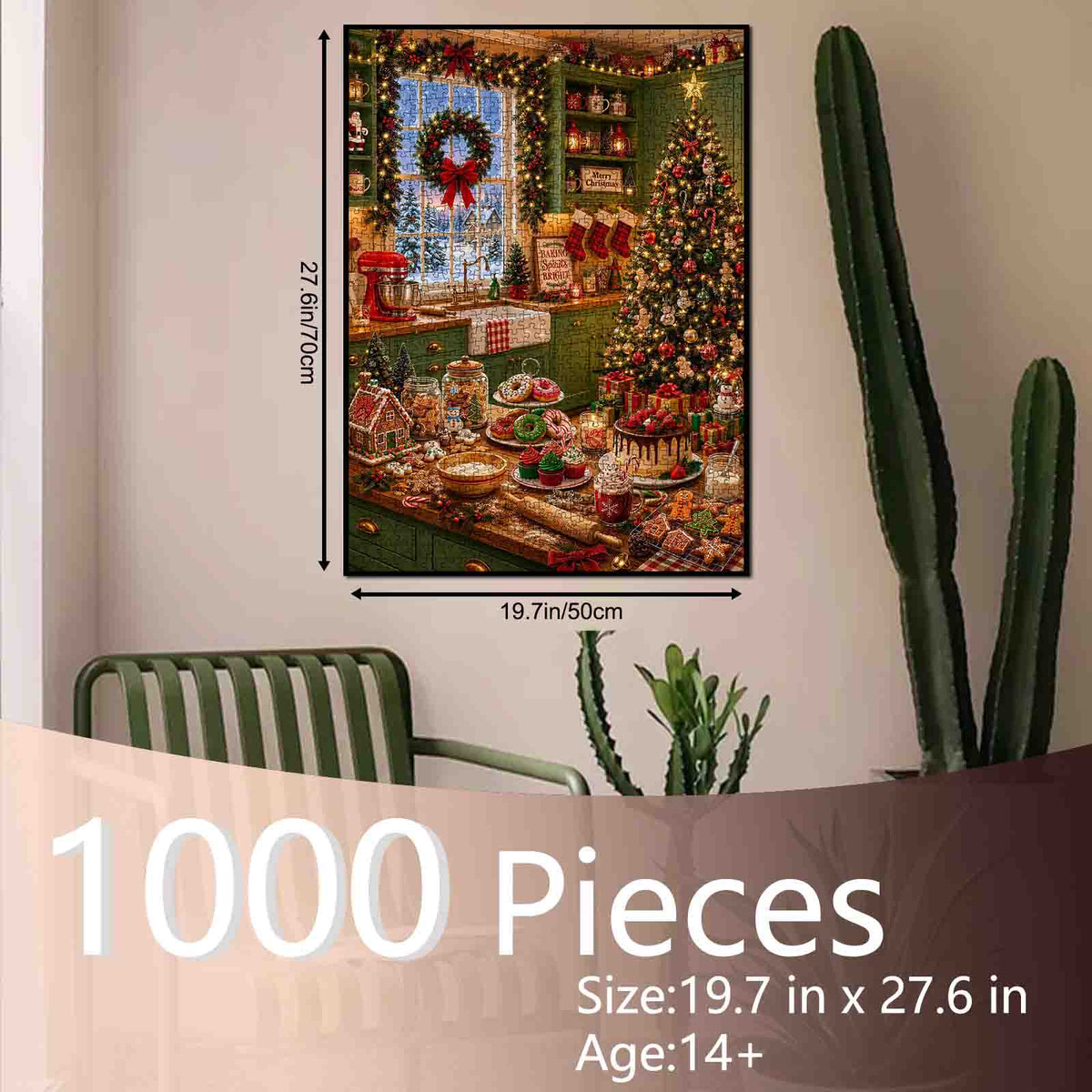 Cozy Christmas Baking Kitchen Jigsaw Puzzle