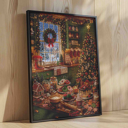Cozy Christmas Baking Kitchen Jigsaw Puzzle