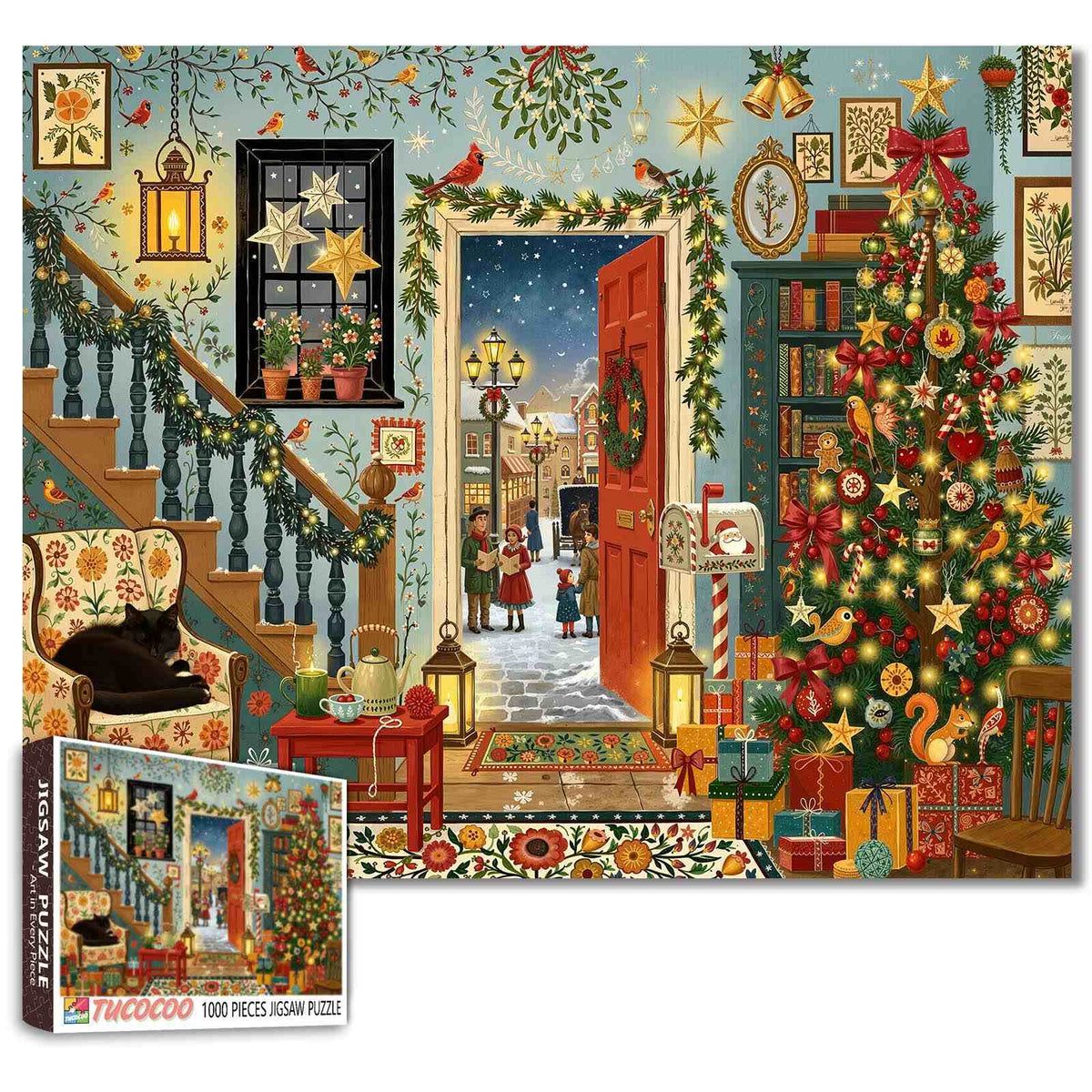 Cozy Christmas Homecoming Jigsaw Puzzle