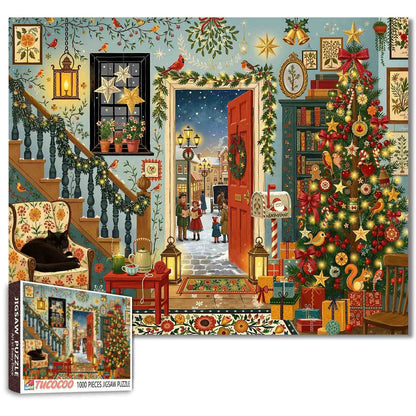 Cozy Christmas Homecoming Jigsaw Puzzle
