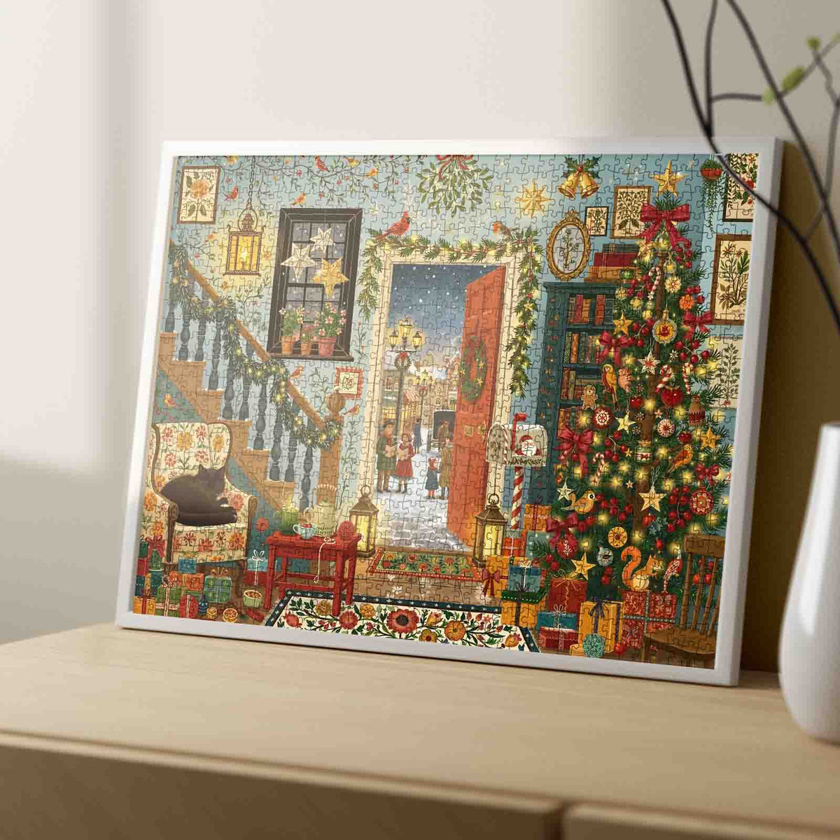 Cozy Christmas Homecoming Jigsaw Puzzle