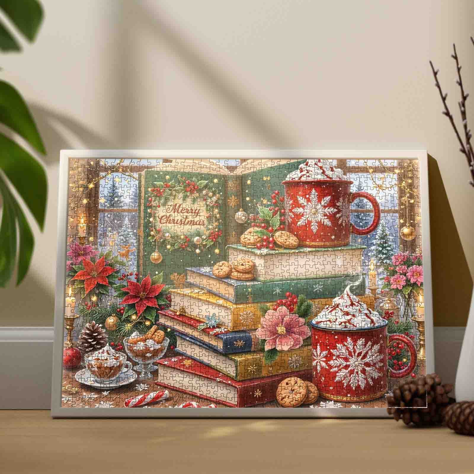 Cozy Christmas Reading Corner Jigsaw Puzzle