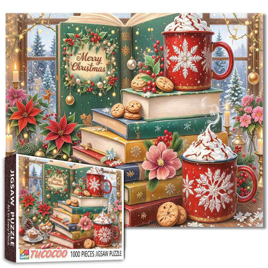 Cozy Christmas Reading Corner Jigsaw Puzzle