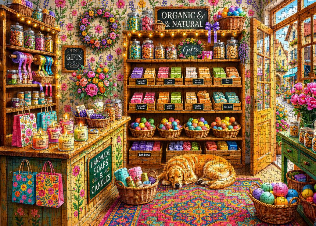 Cozy Country Gift Shop Jigsaw Puzzle