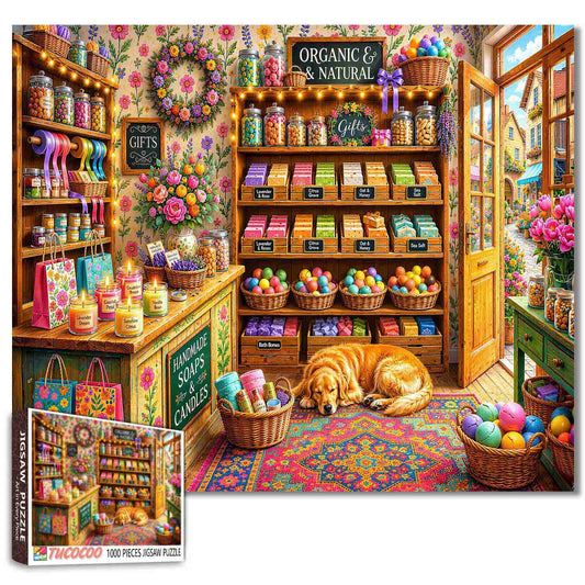 Cozy Country Gift Shop Jigsaw Puzzle