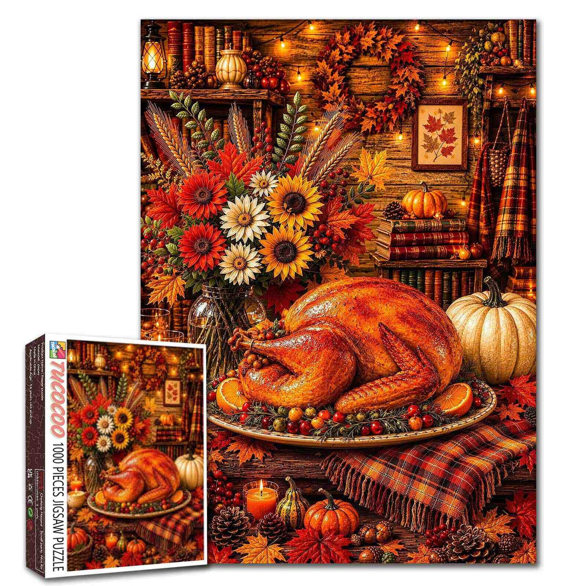 Cozy Thanksgiving Feast Jigsaw Puzzle