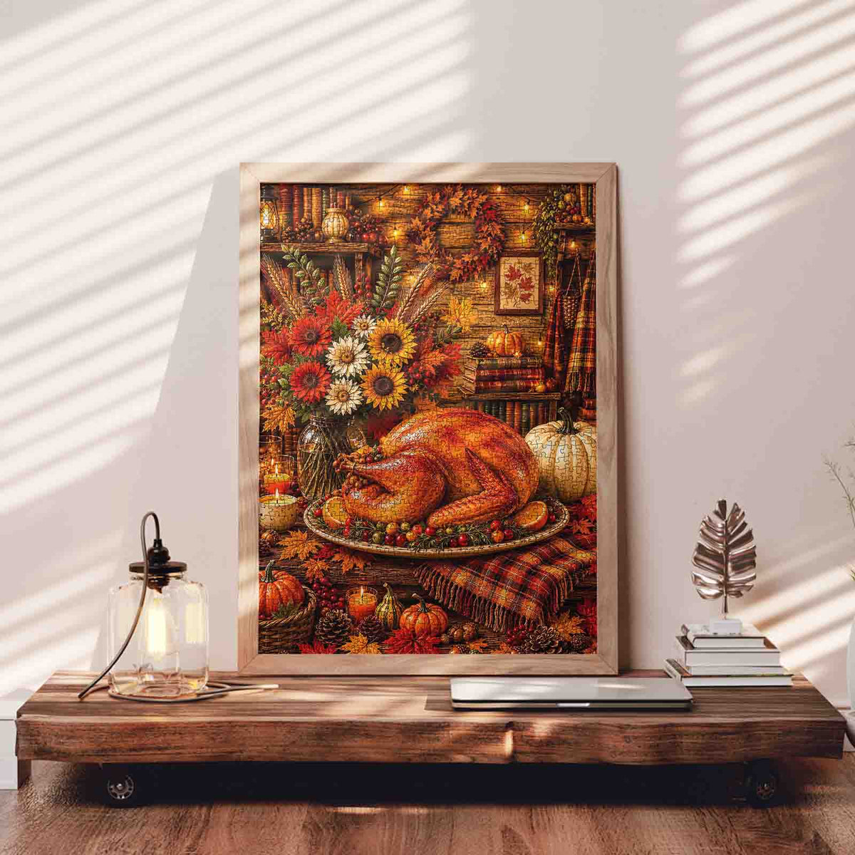 Cozy Thanksgiving Feast Jigsaw Puzzle