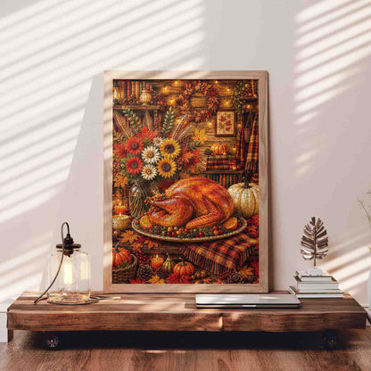 Cozy Thanksgiving Feast Jigsaw Puzzle