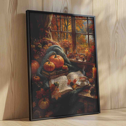 Cozy Autumn Reading Nook Jigsaw Puzzle