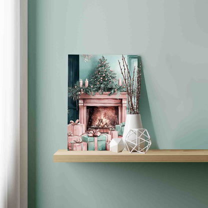 Cozy Fireplace Christmas Paint by Numbers