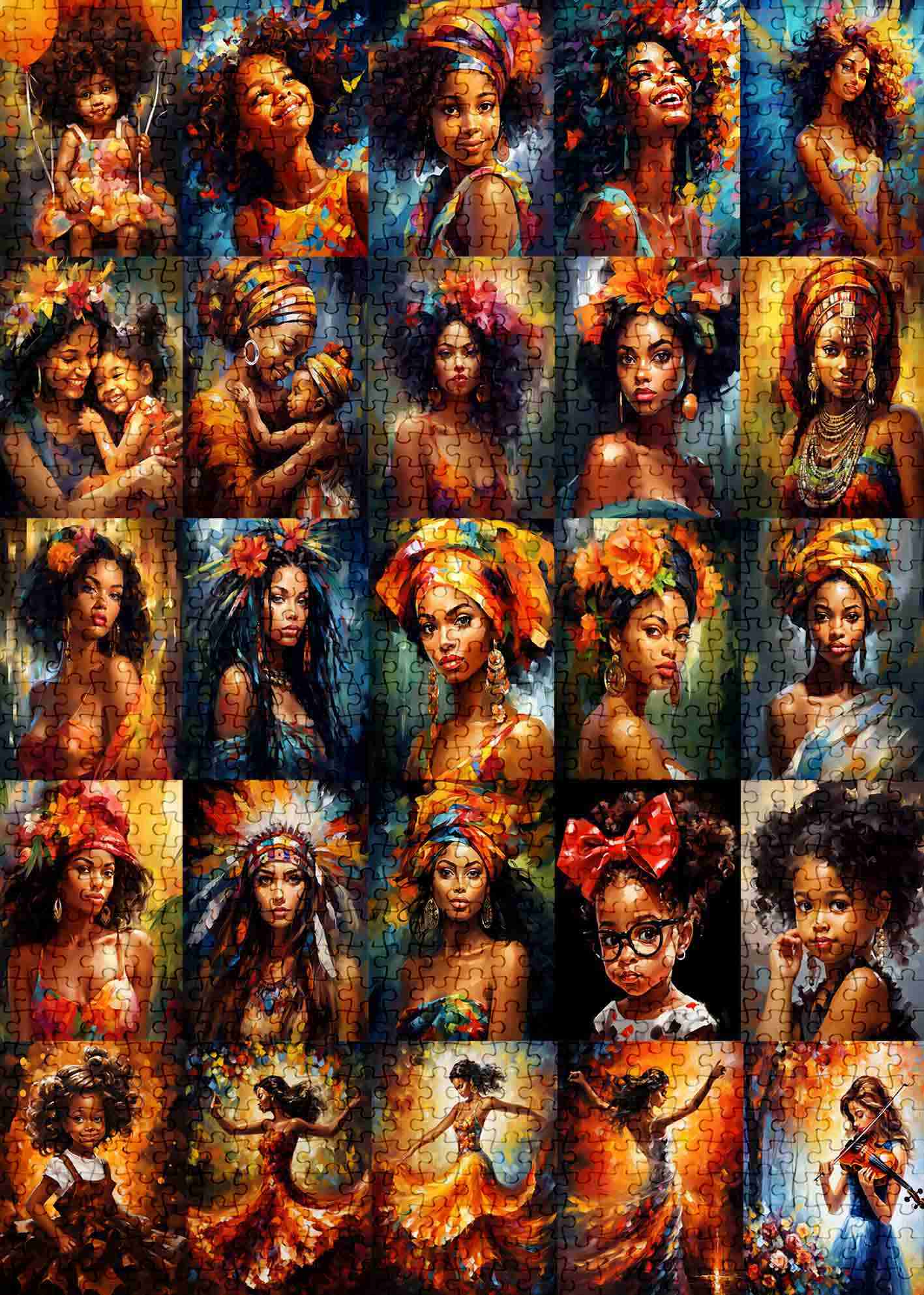 Expressions of Beauty Jigsaw Puzzles