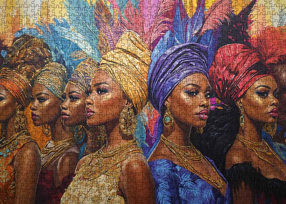 Elegant African Women Jigsaw Puzzle