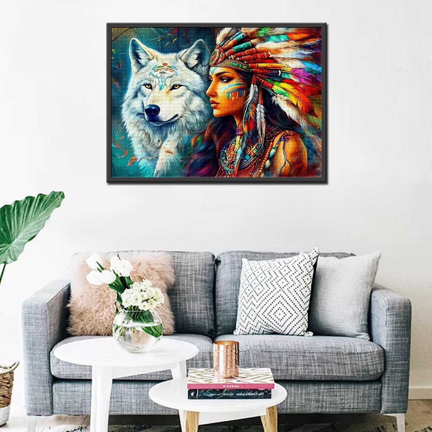 Native Spirit and Wolf Jigsaw Puzzles