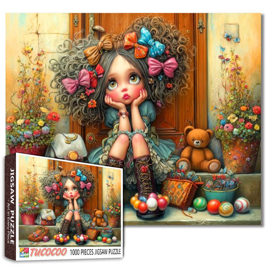 Curly Hair Daydream Jigsaw Puzzle