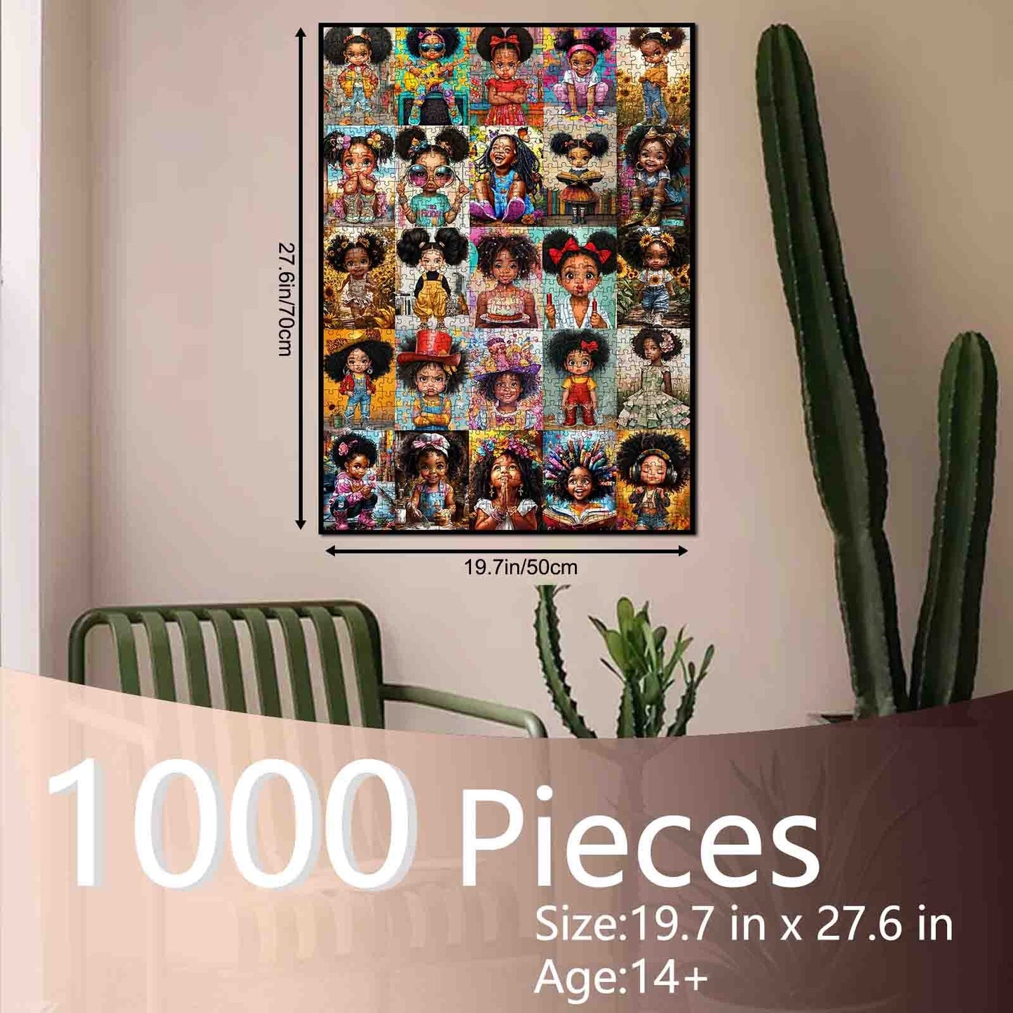 Cute Black Girl Moments Collage Jigsaw Puzzle