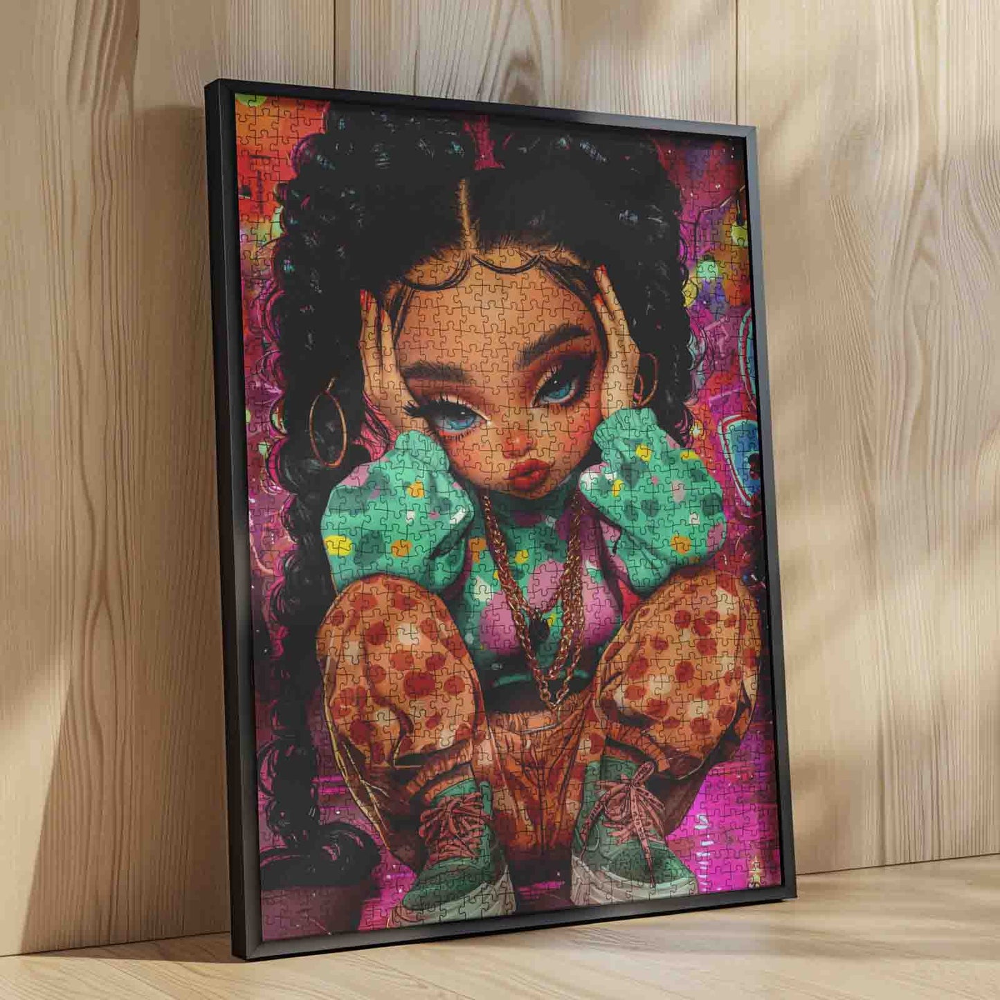 Cute Braided Girl Portrait Jigsaw Puzzle