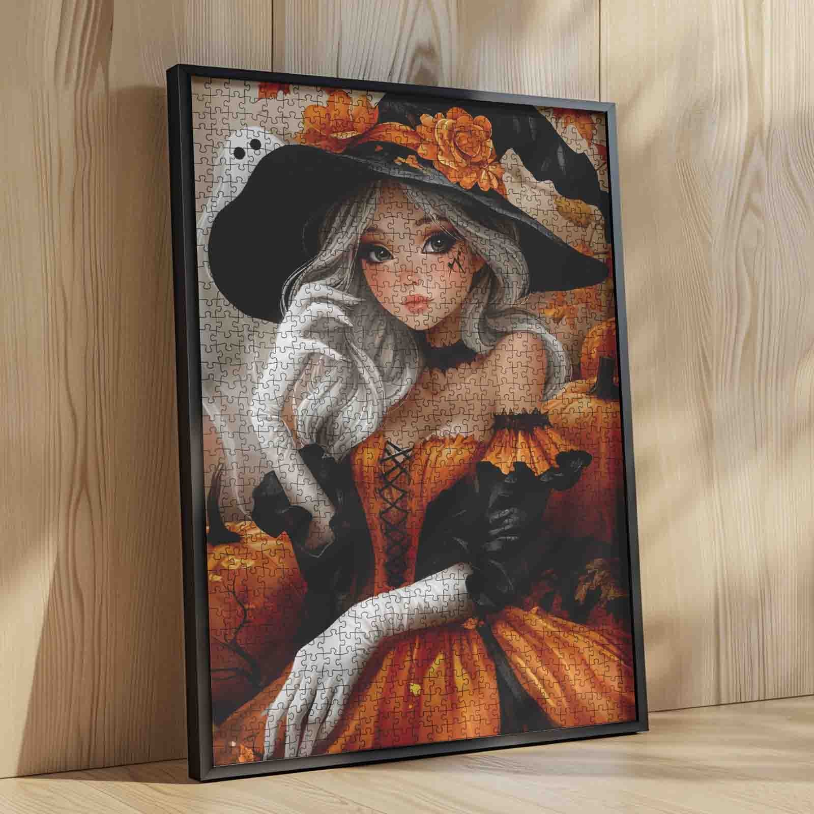 Cute Halloween Witch Jigsaw Puzzle