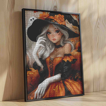 Cute Halloween Witch Jigsaw Puzzle