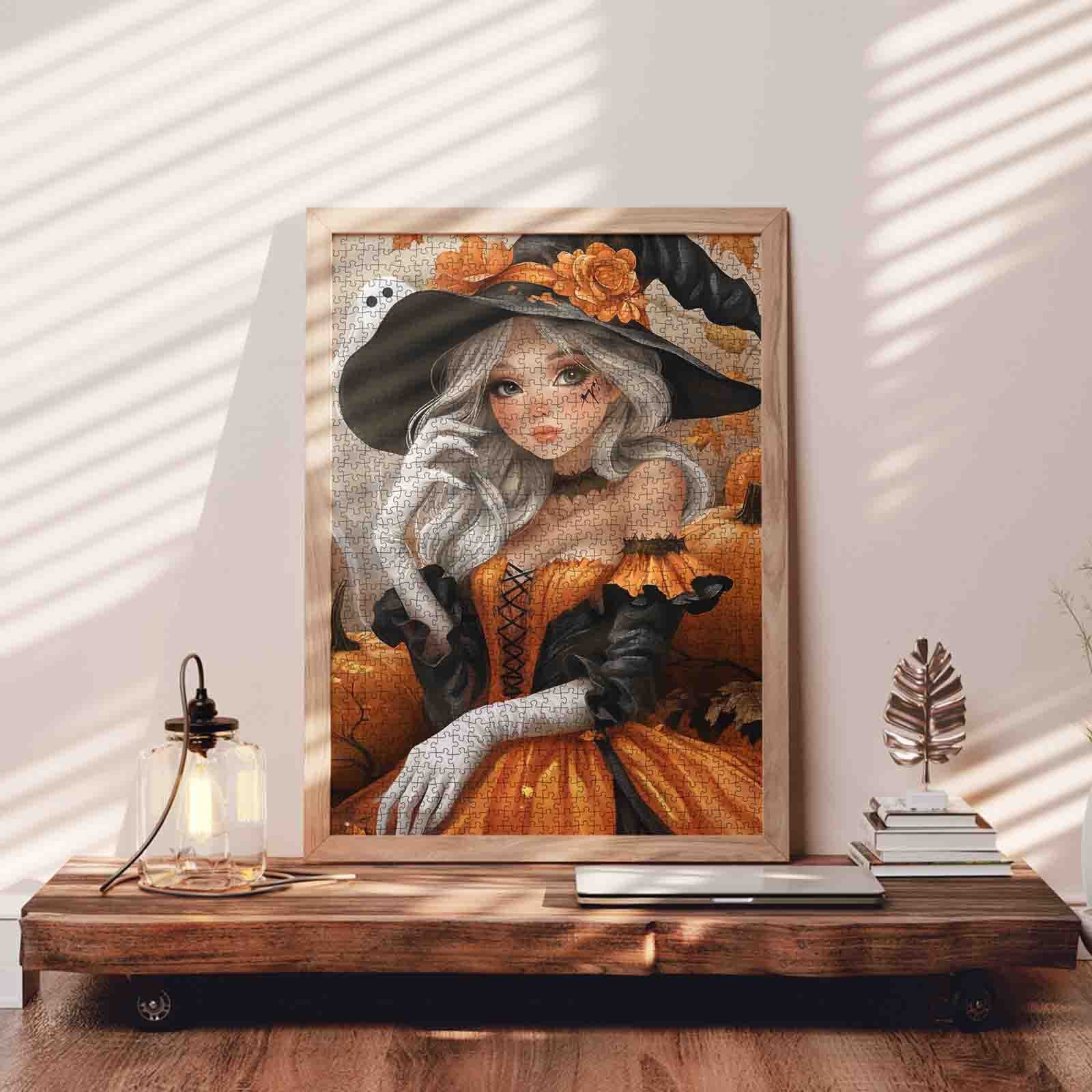 Cute Halloween Witch Jigsaw Puzzle