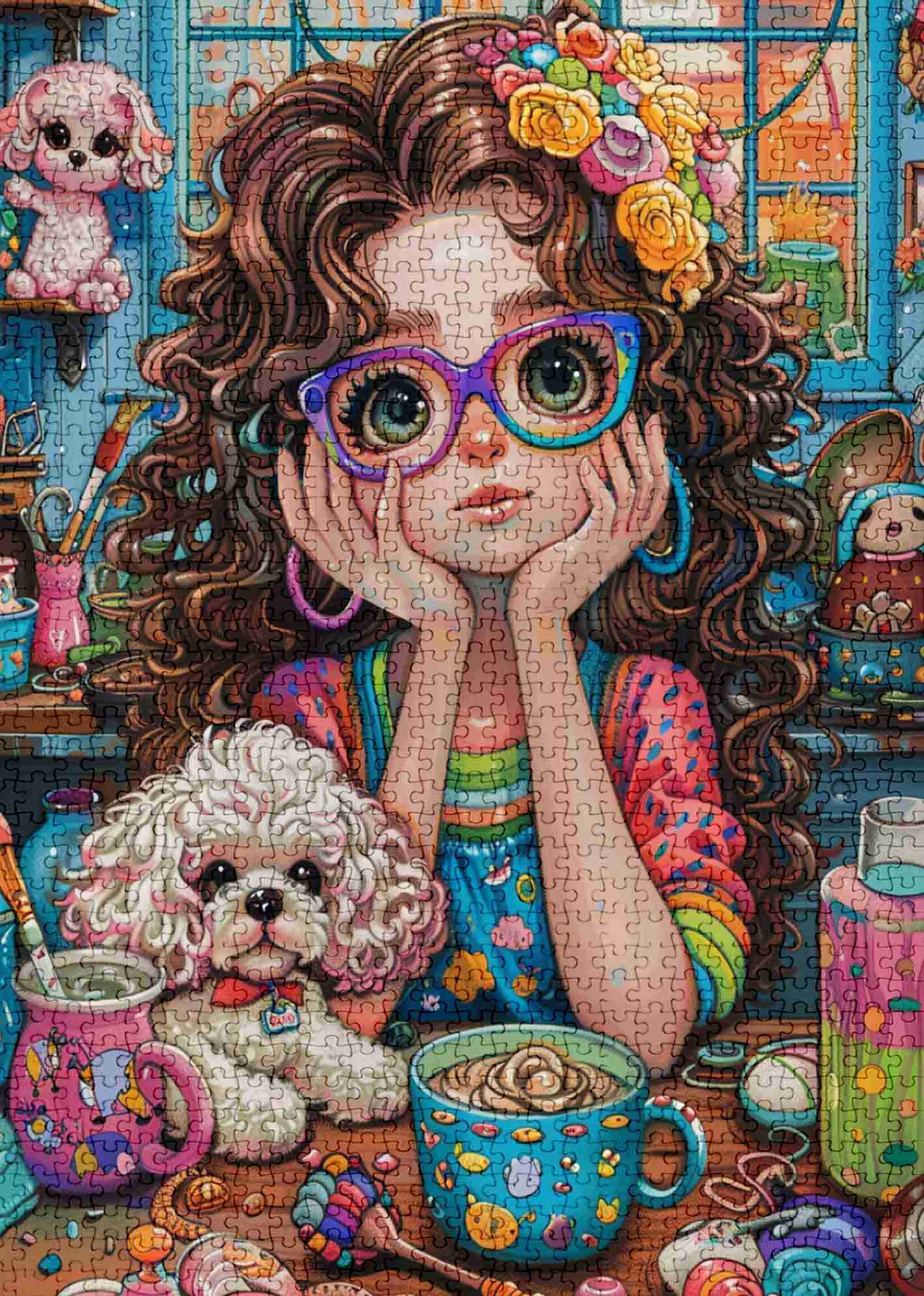 Colorful Crafting Time Jigsaw Puzzles