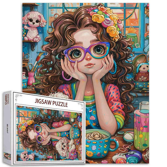 Colorful Crafting Time Jigsaw Puzzles