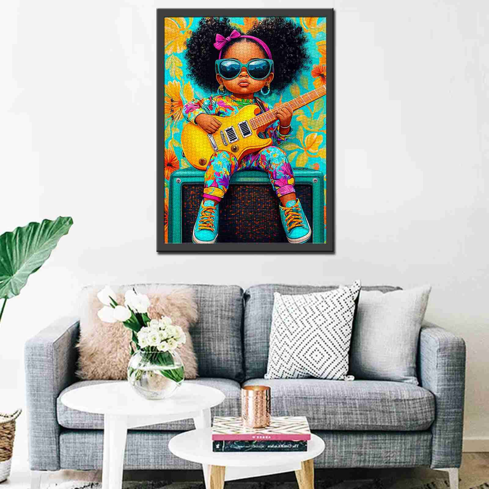 Groovy Girl Guitar Jigsaw Puzzle