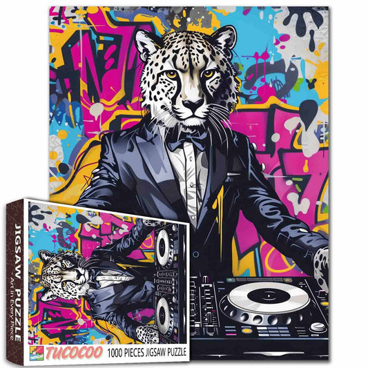 DJ Leopard Graffiti Jigsaw Puzzle