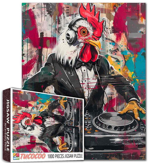 DJ Rooster Graffiti Jigsaw Puzzle