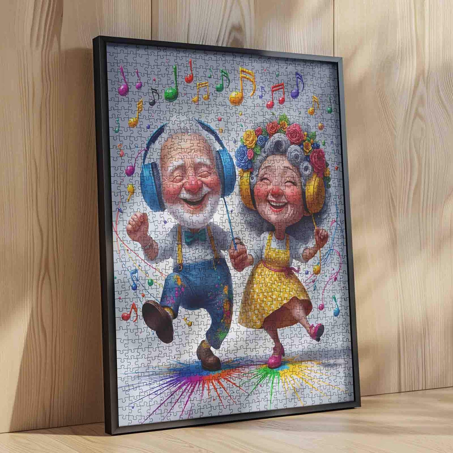 Dancing Elderly Couple Music Jigsaw Puzzle