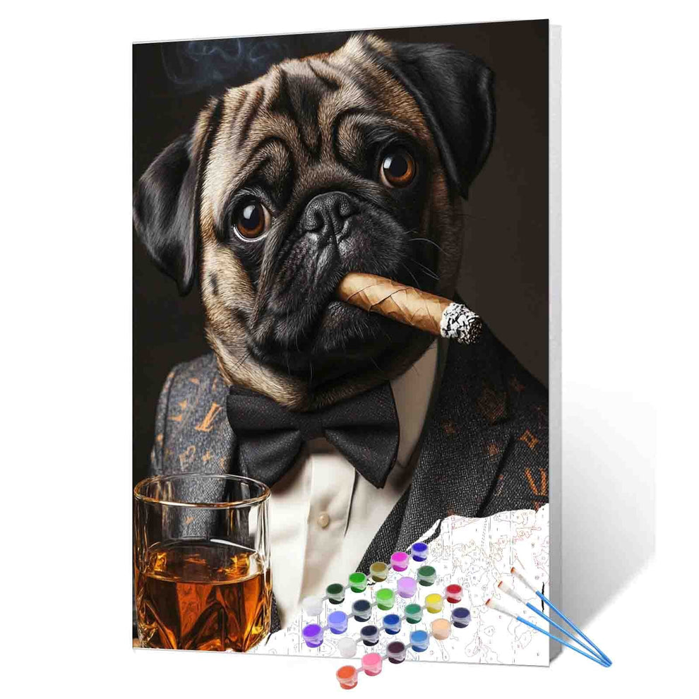 Dog Digital Painting by Numbers: A Beginner-Friendly Option