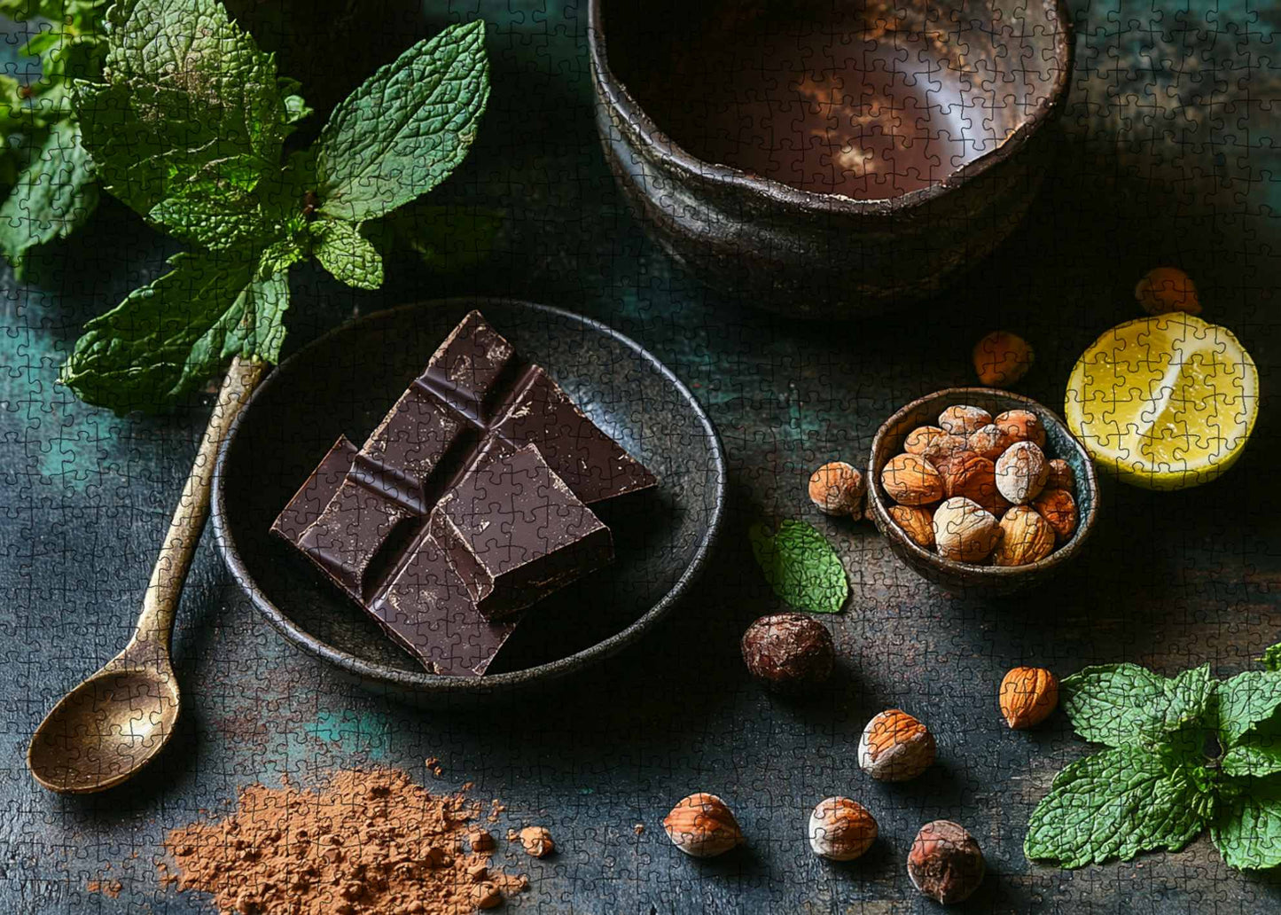 Dark Chocolate Artisan Still Life Jigsaw Puzzle