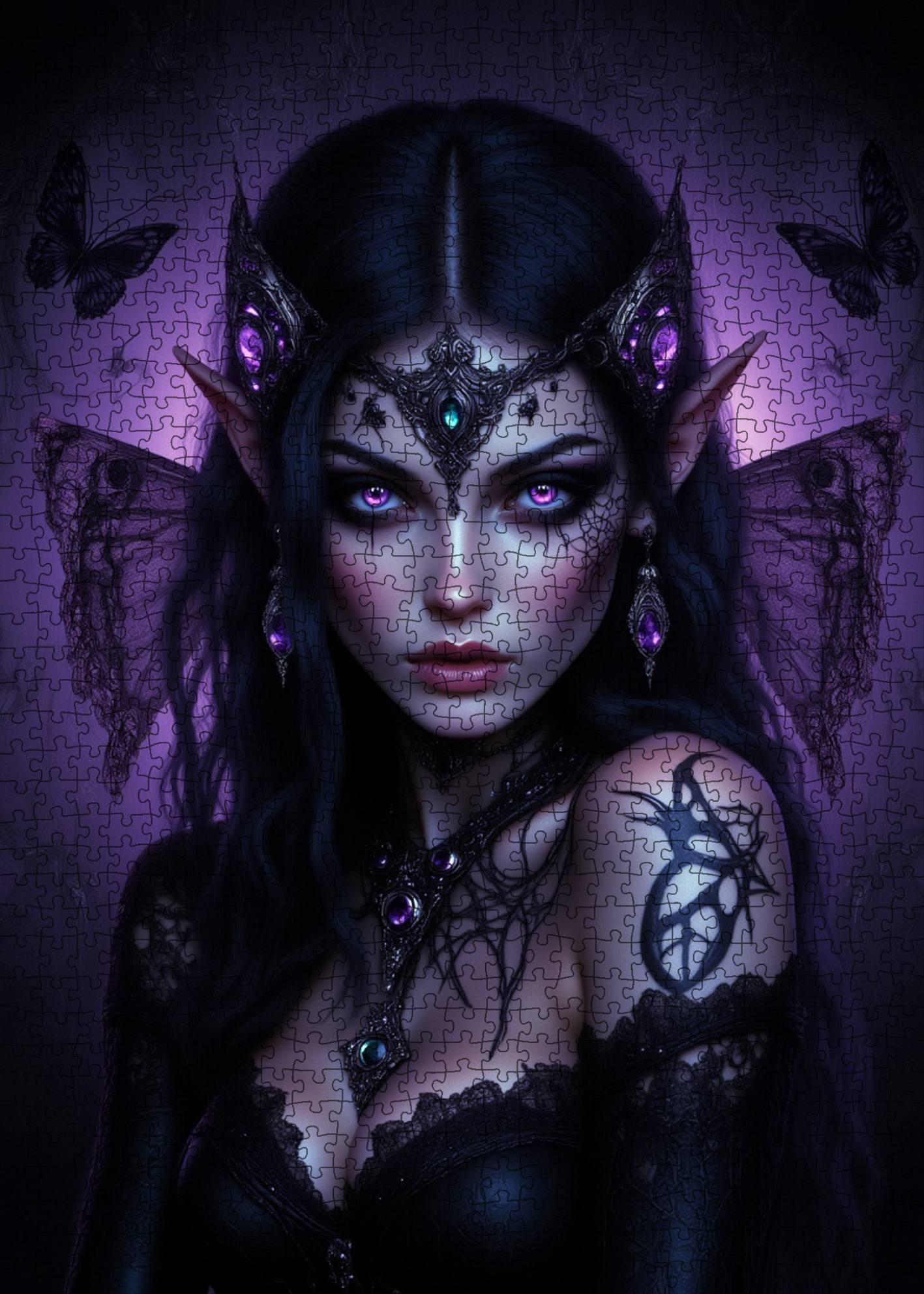 Dark Enchantress Fairy Jigsaw Puzzle