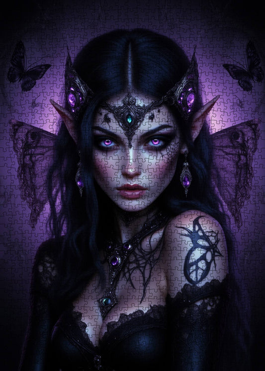 Dark Enchantress Fairy Jigsaw Puzzle