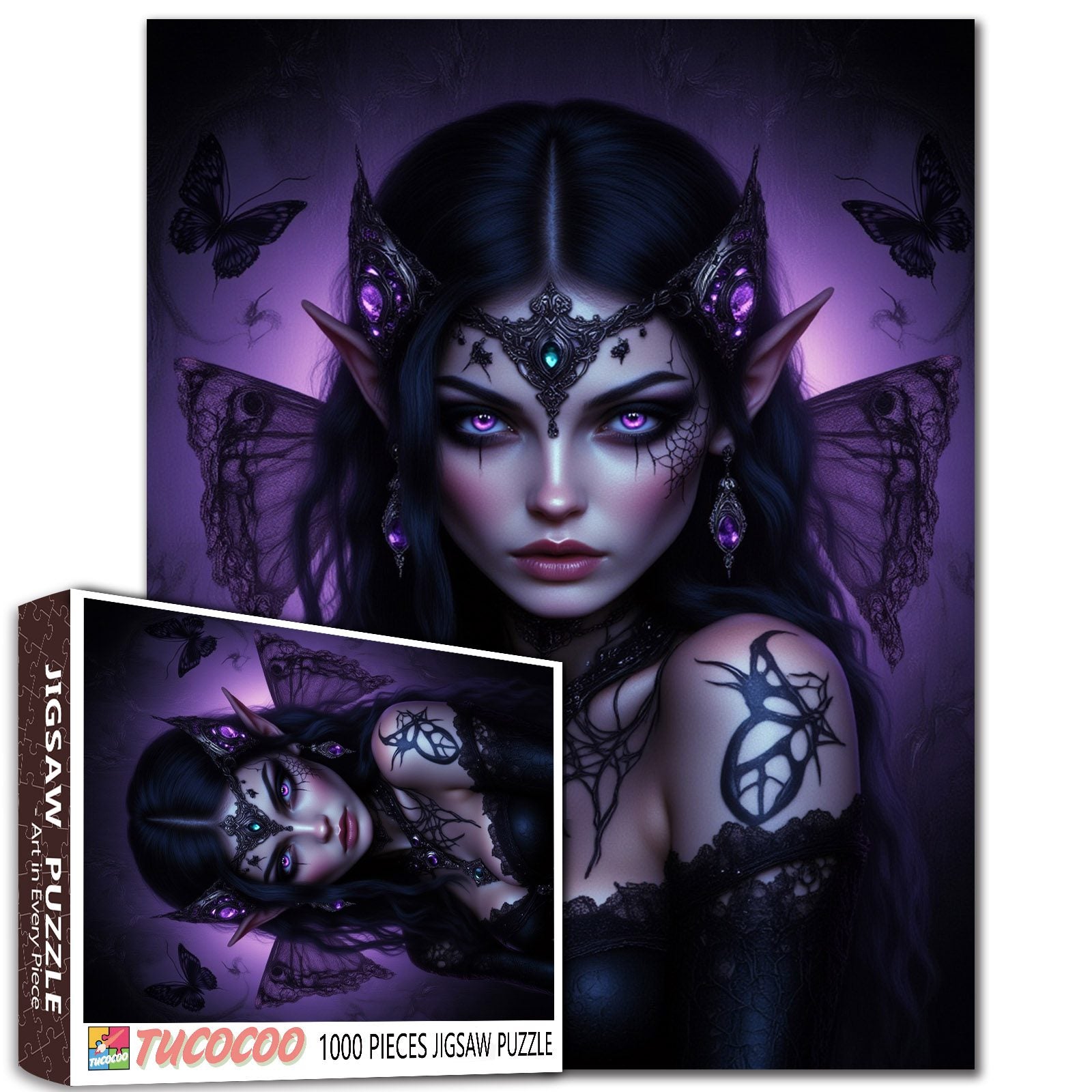 Dark Enchantress Fairy Jigsaw Puzzle